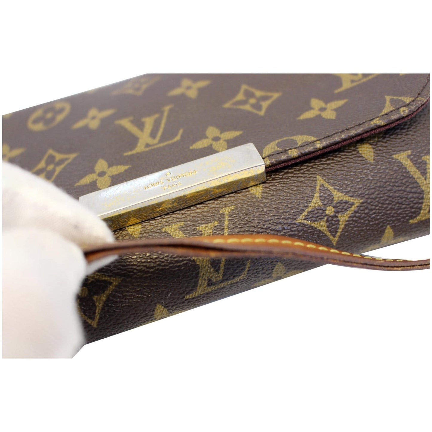 LOUIS VUITTON Favorite PM Monogram Canvas Crossbody Bag Brown