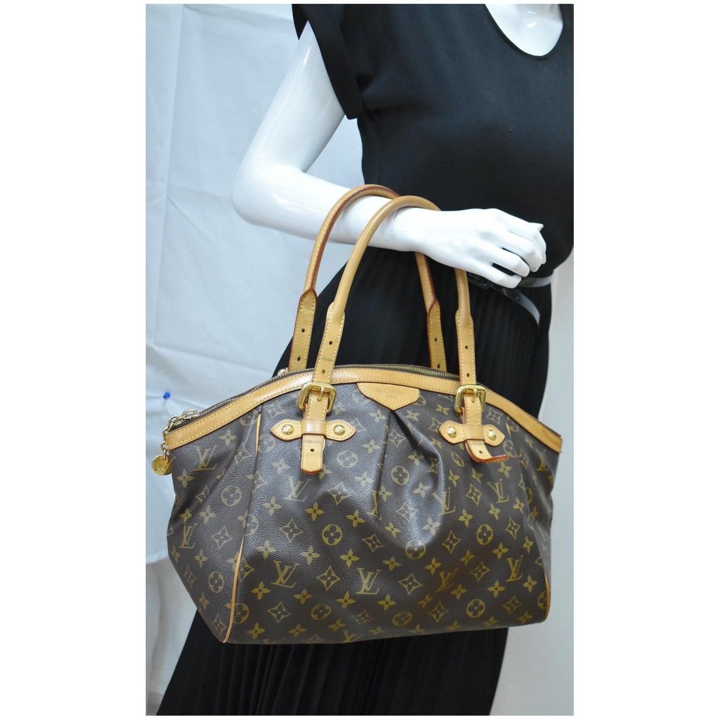 LOUIS VUITTON Tivoli GM Monogram Canvas Shoulder Bag Brown - 15% OFF