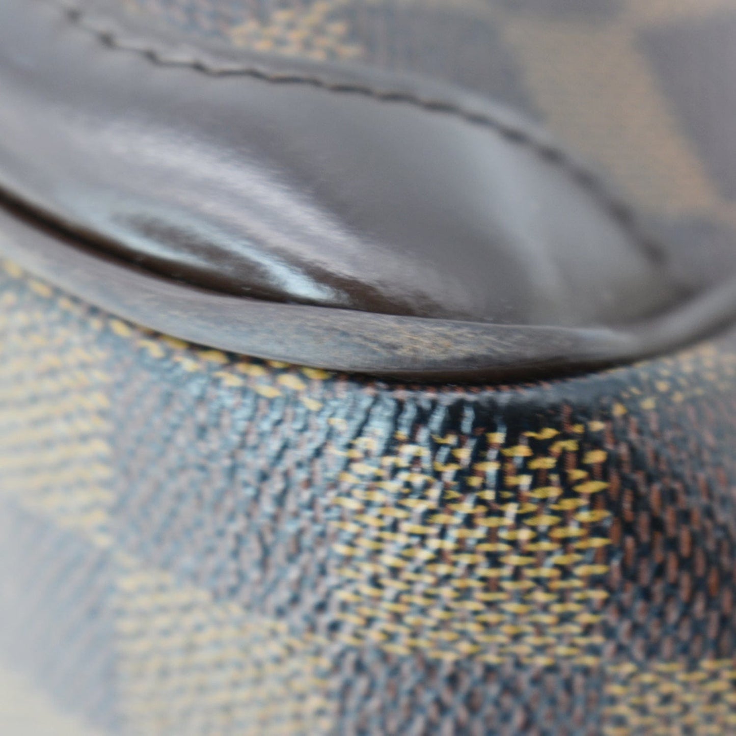 LOUIS VUITTON Verona PM Damier Ebene Satchel Bag Brown