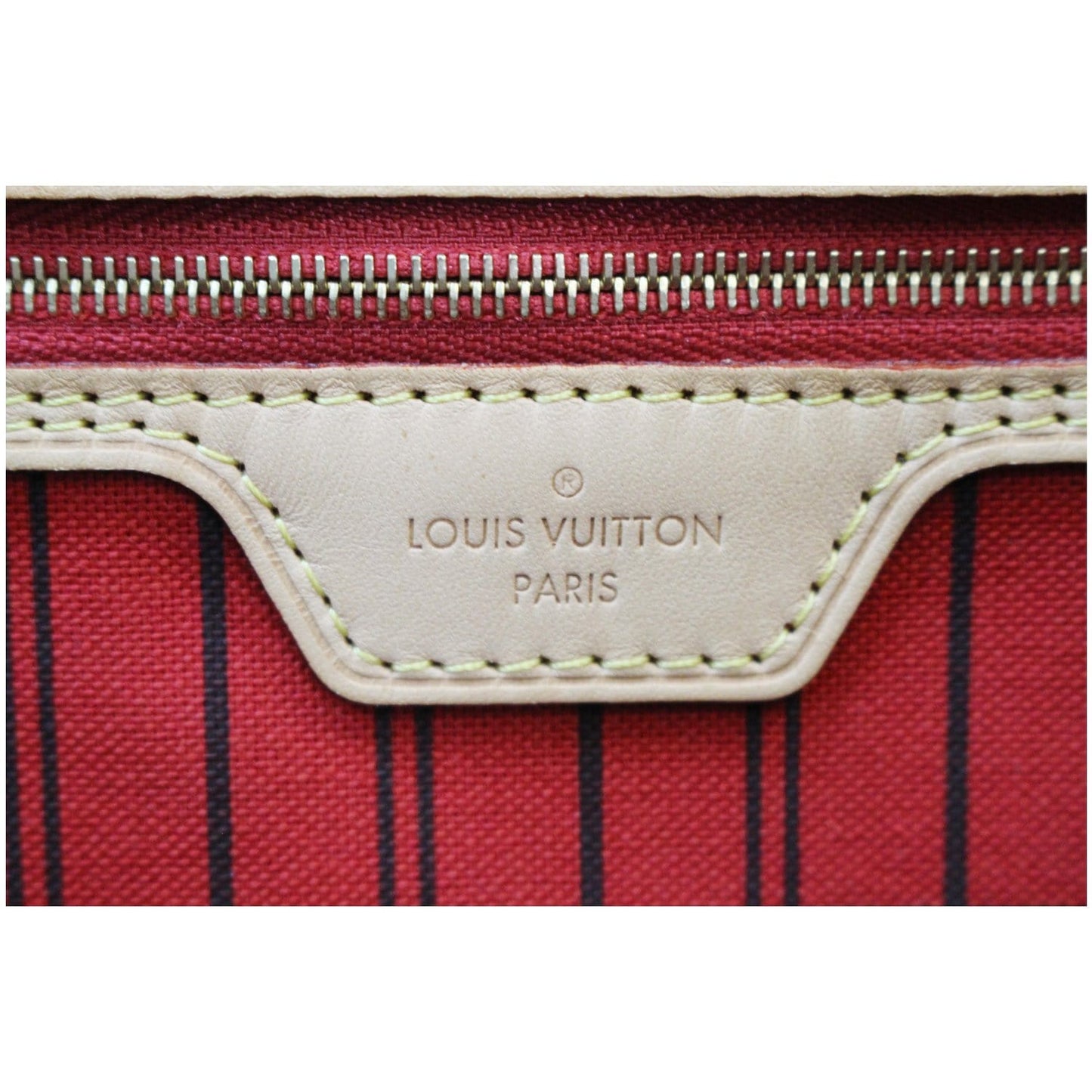 LOUIS VUITTON Neverfull MM Monogram Canvas Tote Shoulder Bag Brown