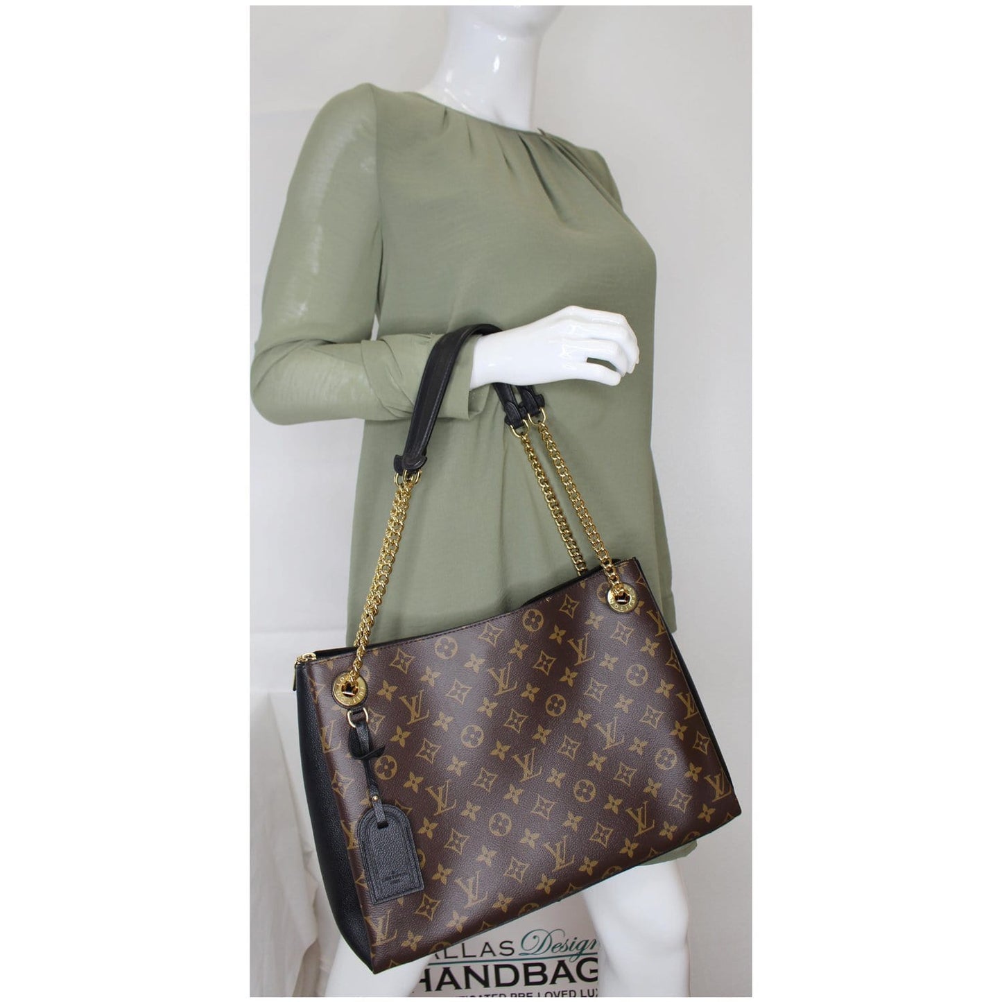 LOUIS VUITTON Surene MM Monogram Canvas Shoulder Bag Brown