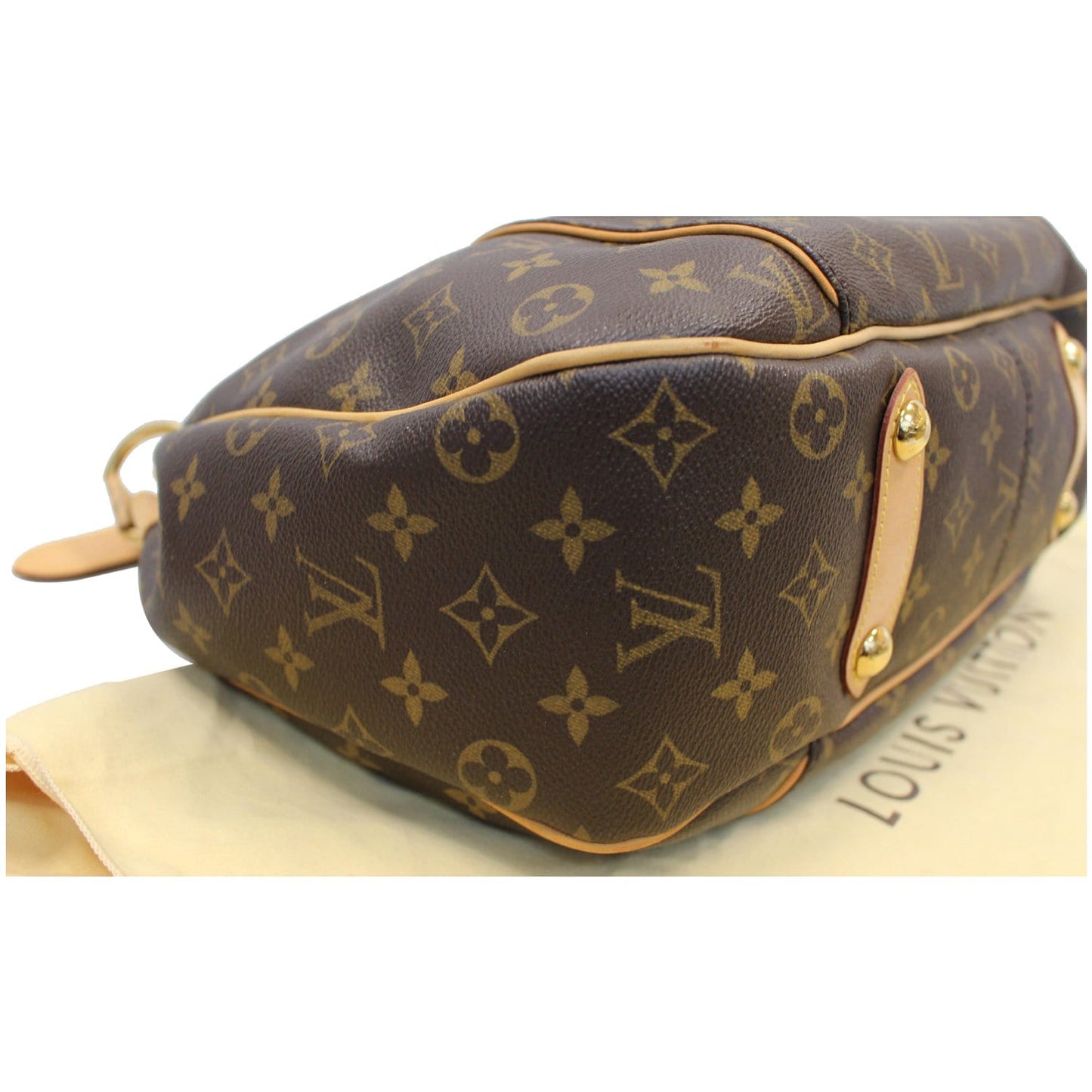 LOUIS VUITTON Galliera PM Monogram Canvas Shoulder Bag Brown