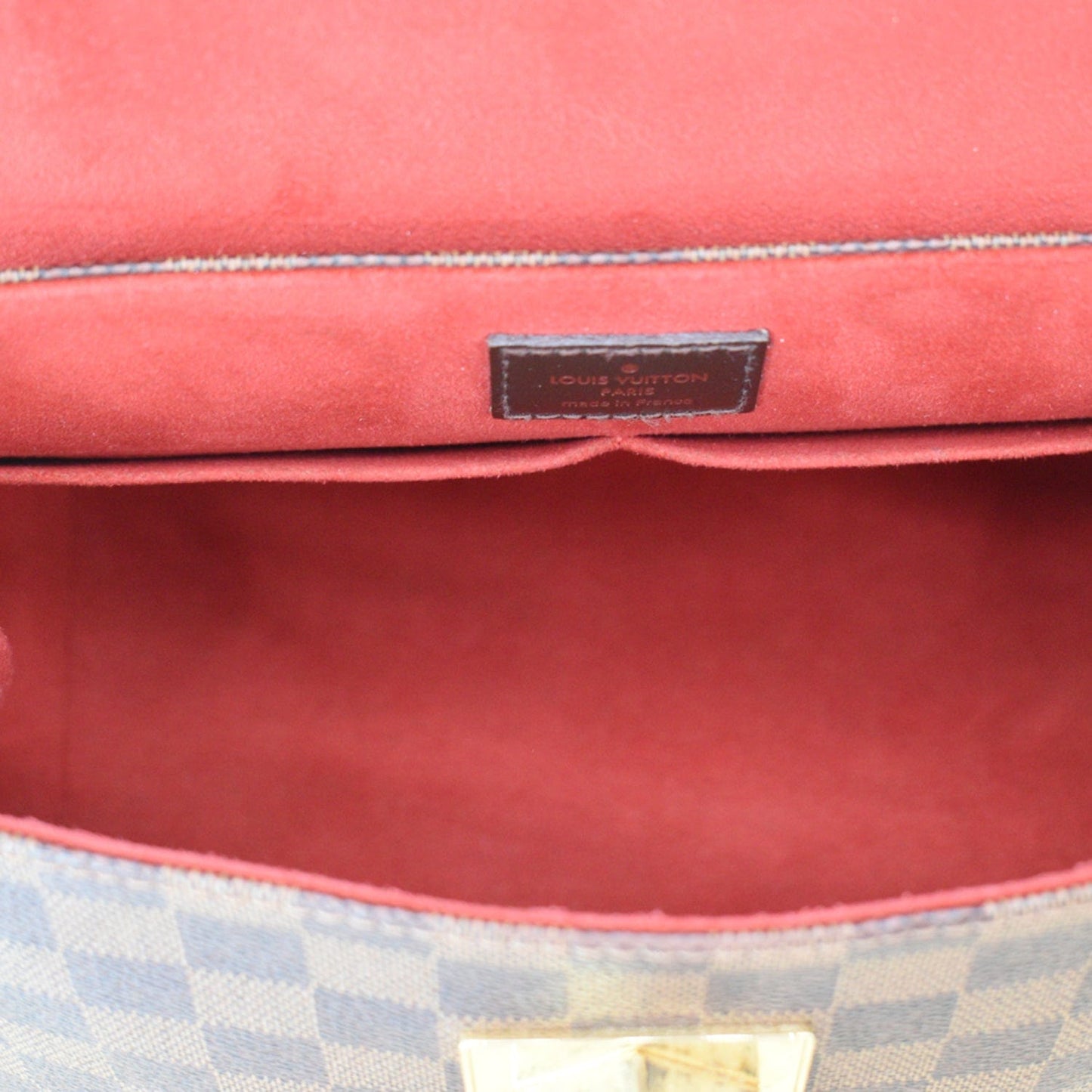 LOUIS VUITTON Bergamo PM Damier Ebene Shoulder Bag Brown
