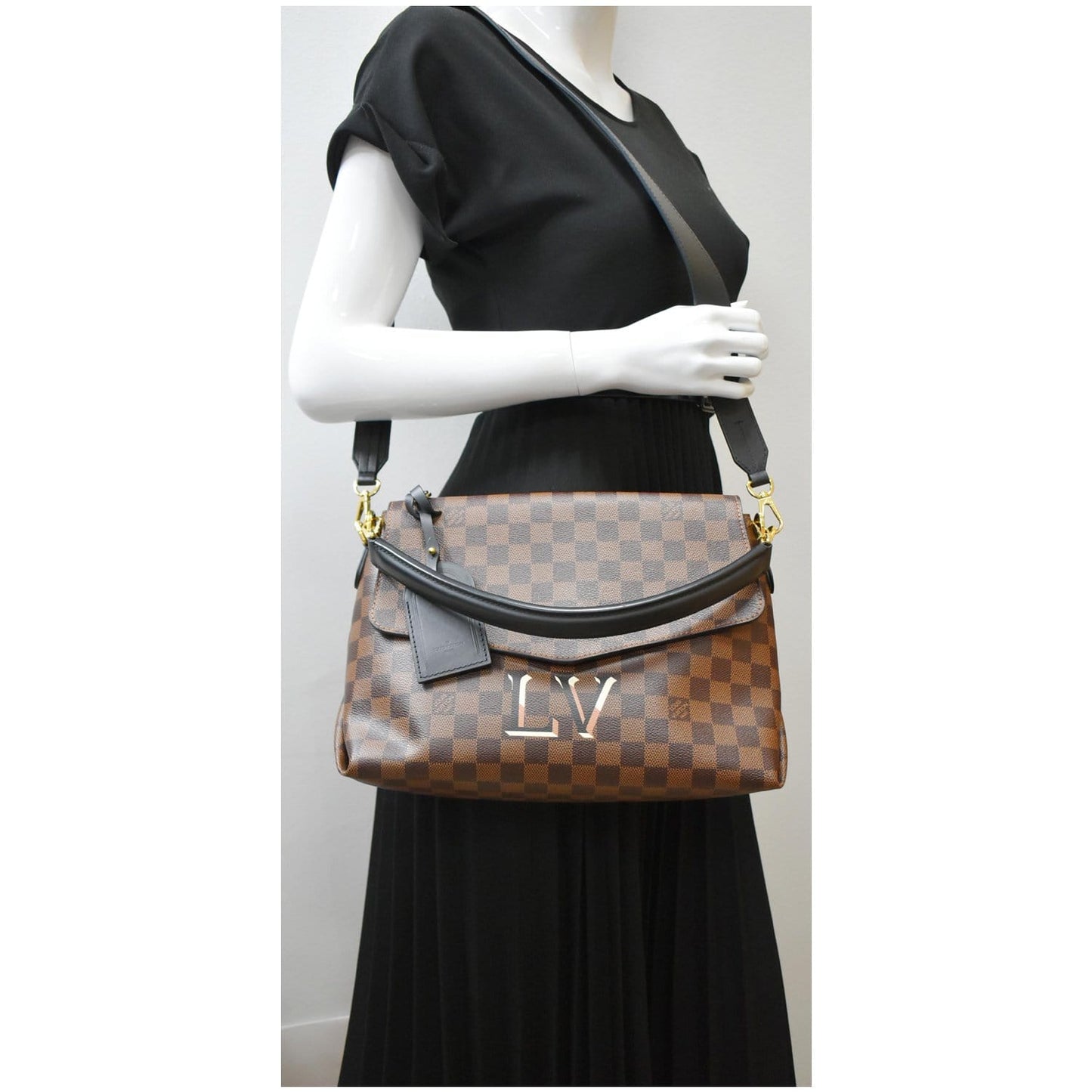 LOUIS VUITTON Beaubourg MM Damier Ebene Shoulder Bag Brown