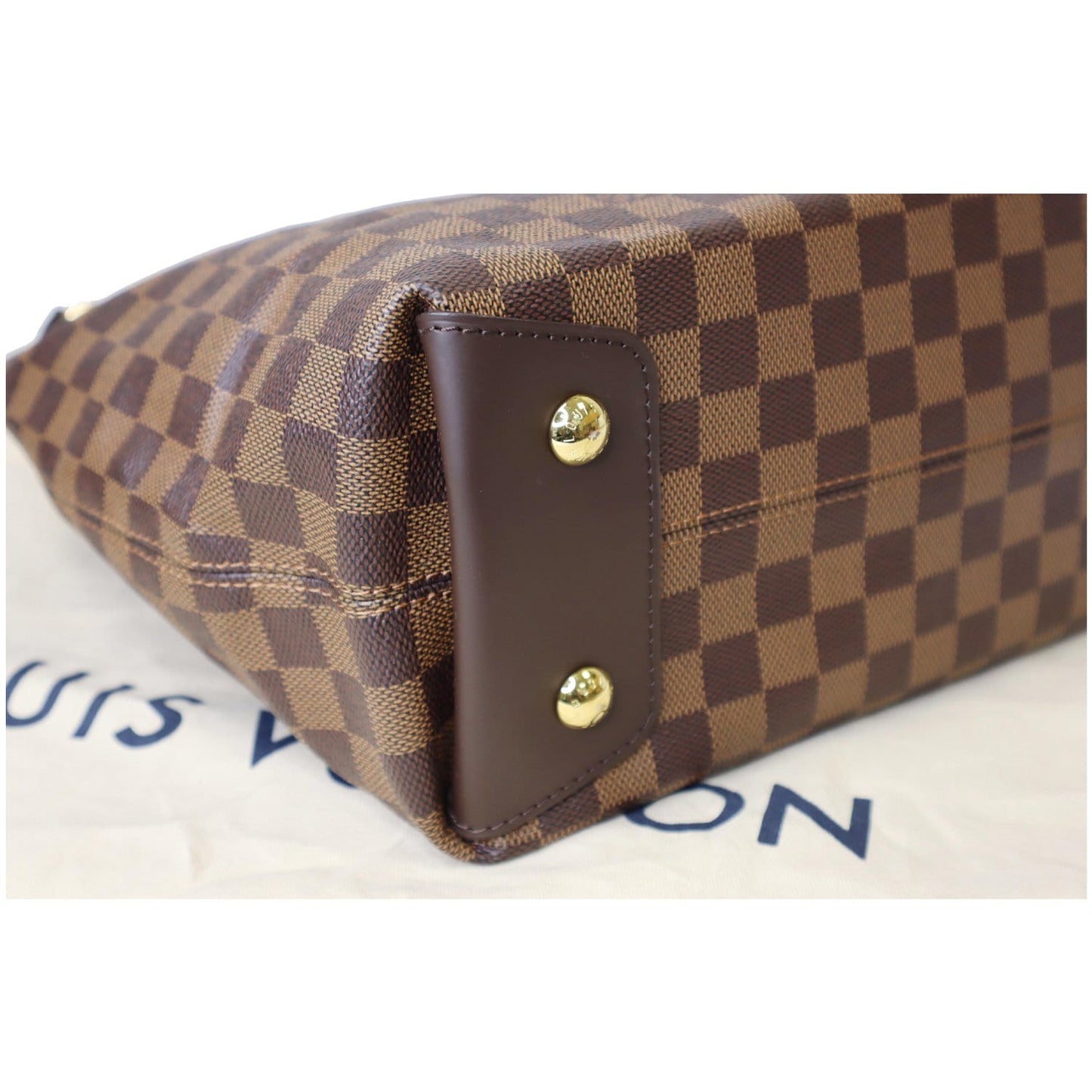 LOUIS VUITTON Duomo Hobo Damier Ebene Shoulder Bag Brown