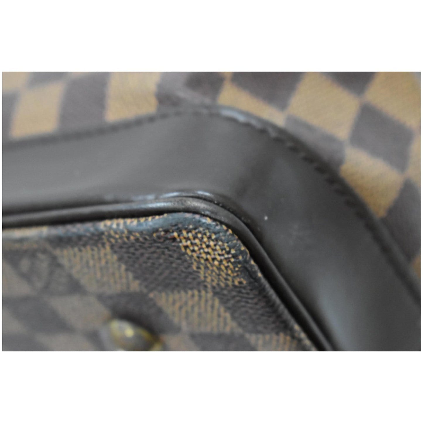 LOUIS VUITTON West End PM Damier Ebene Canvas Travel Bag Brown