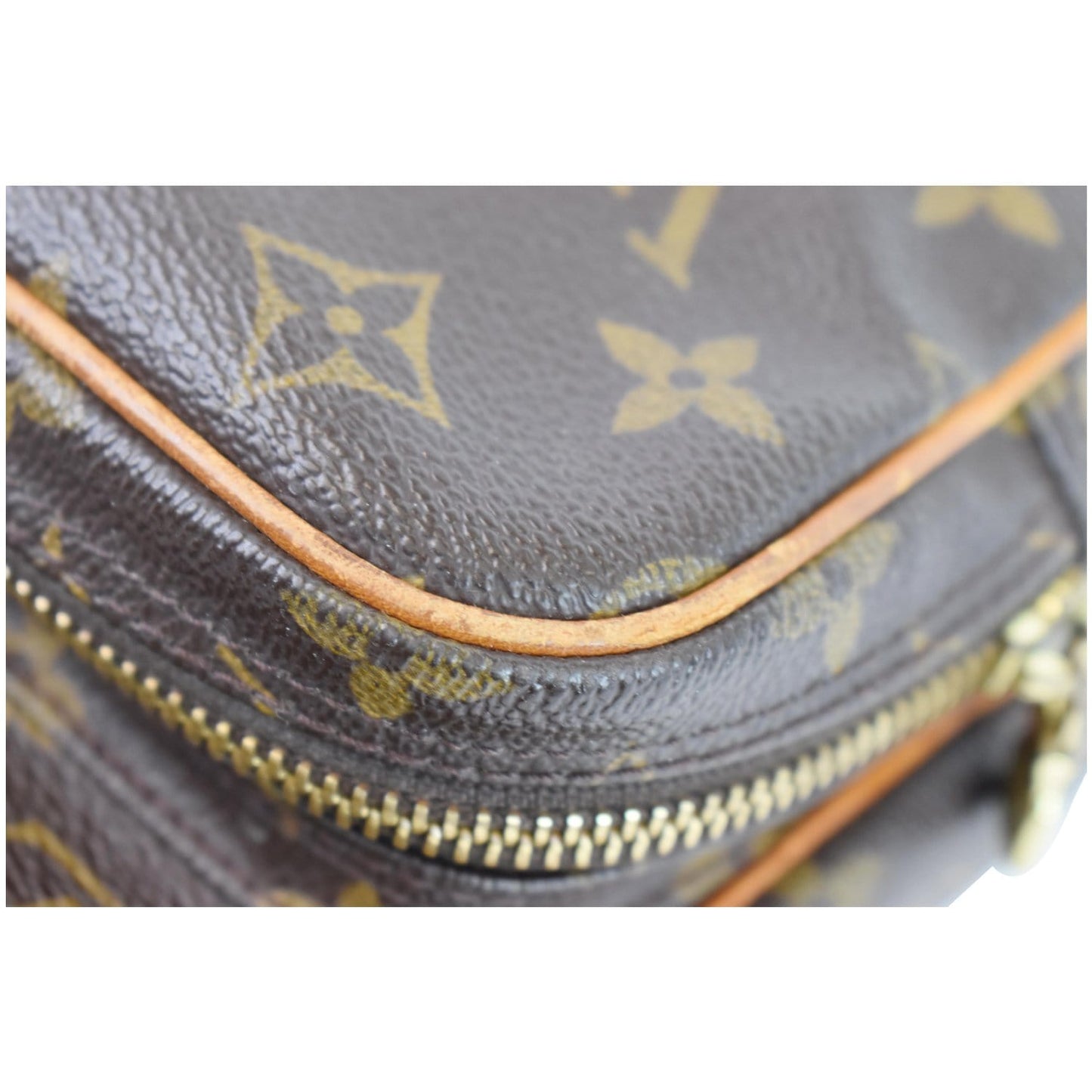 LOUIS VUITTON Amazone Monogram Canvas Shoulder Bag Brown
