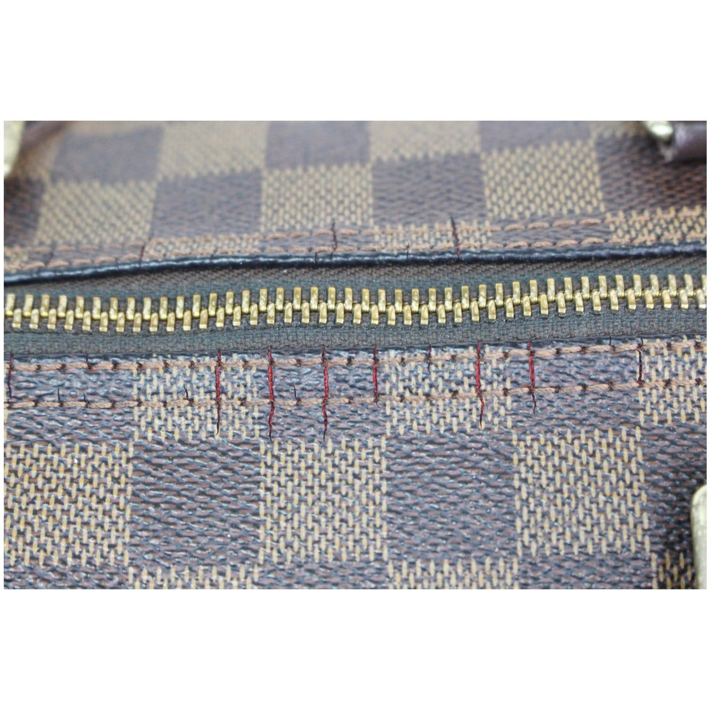 LOUIS VUITTON Speedy 35 Damier Ebene Satchel Bag Brown