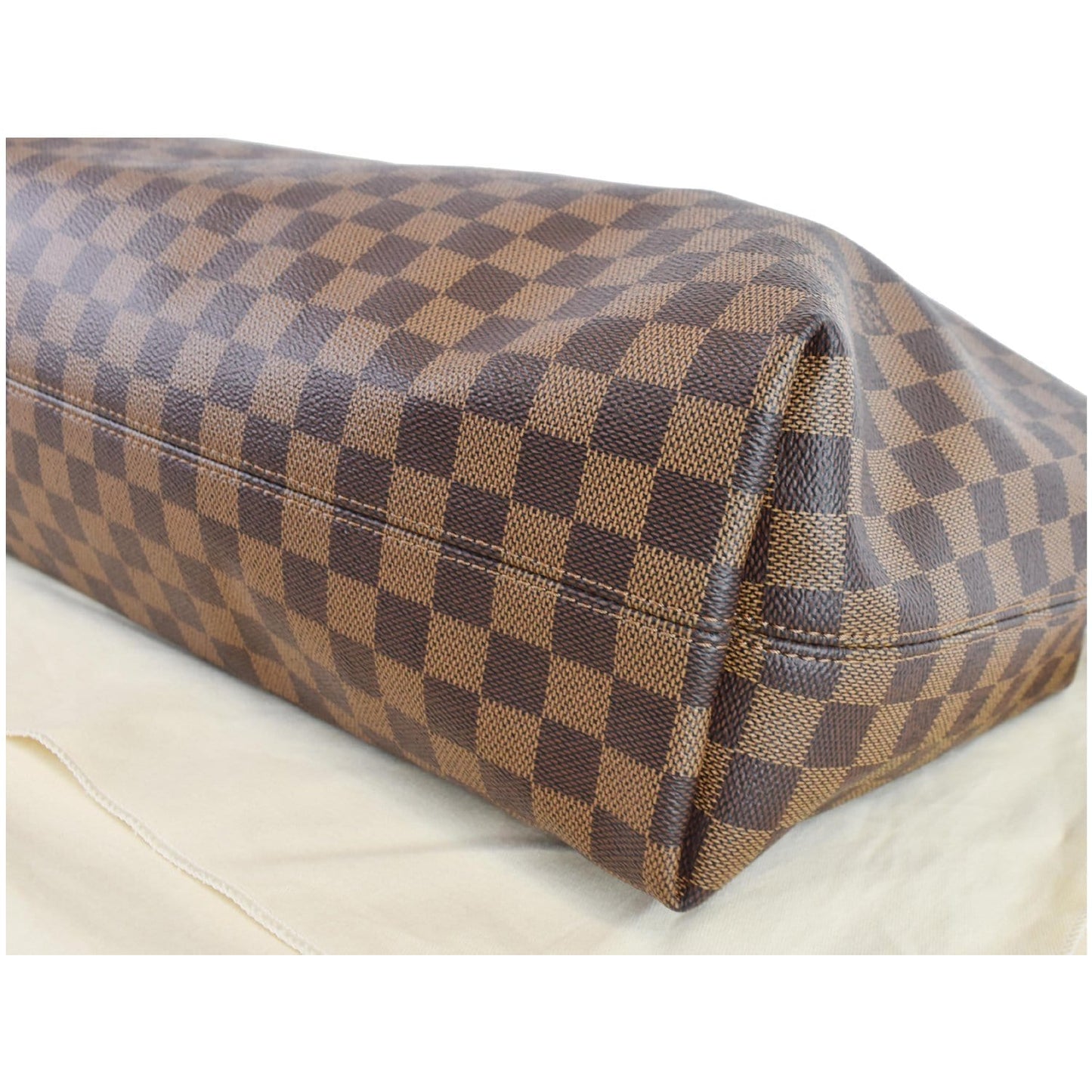 LOUIS VUITTON Graceful MM Damier Ebene Shoulder Bag Brown