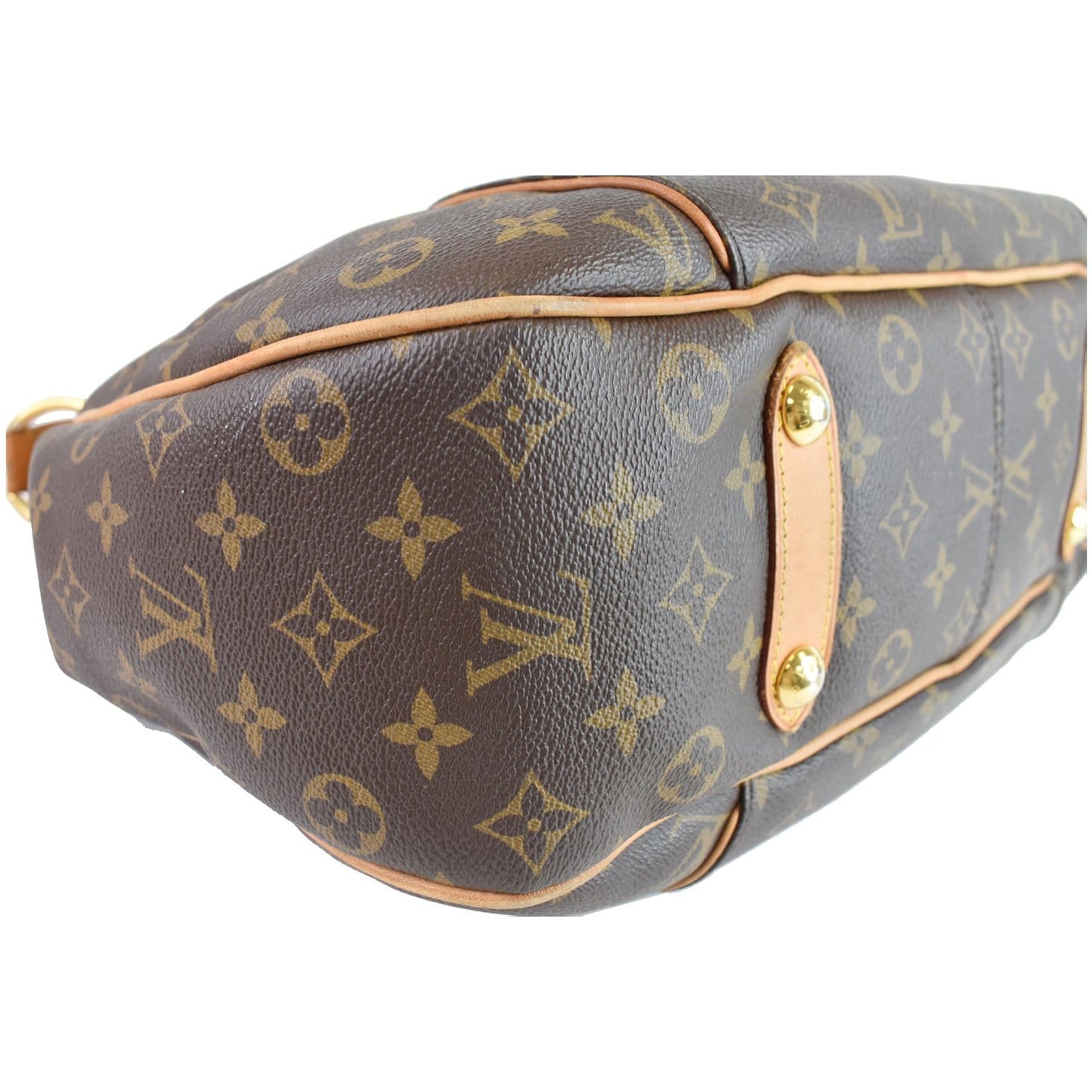 LOUIS VUITTON Galliera PM Monogram Canvas Shoulder Bag Brown