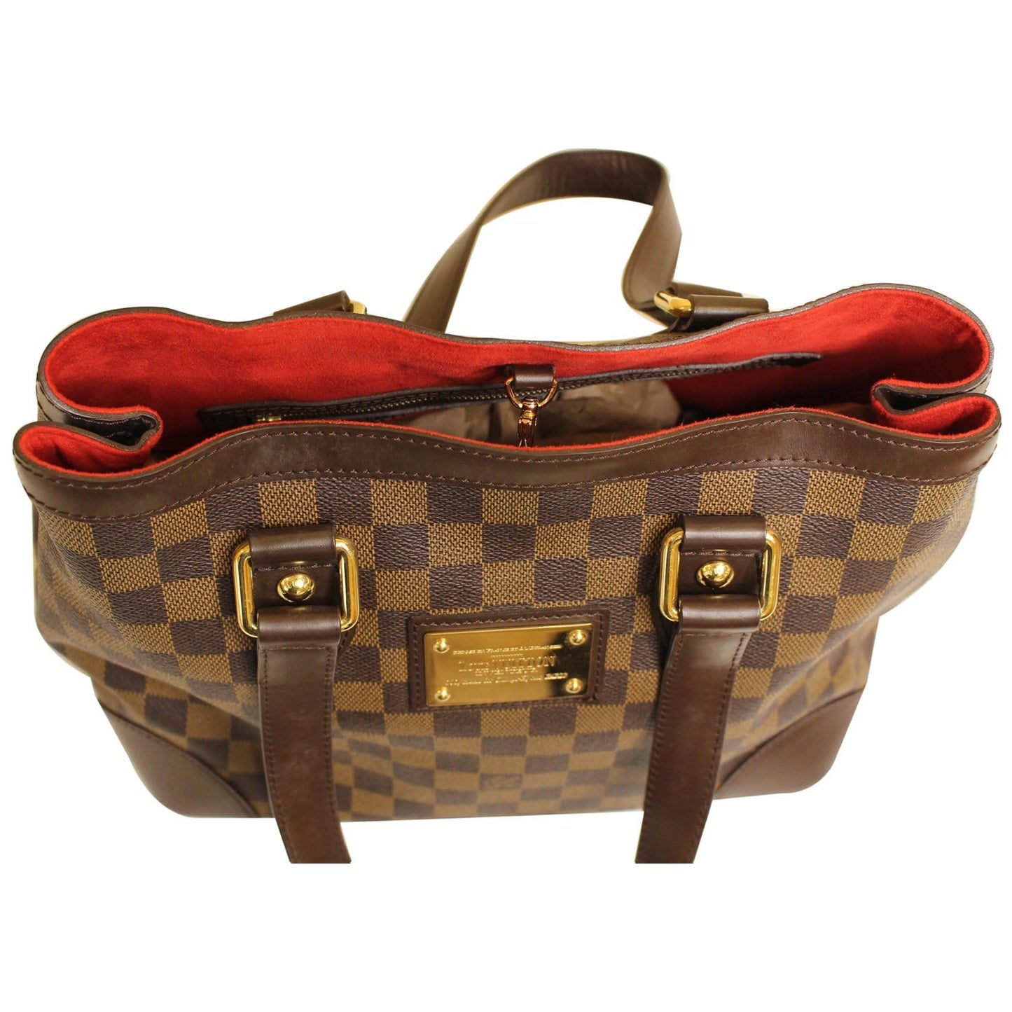 LOUIS VUITTON Hampstead PM Damier Ebene Shoulder Bag Brown