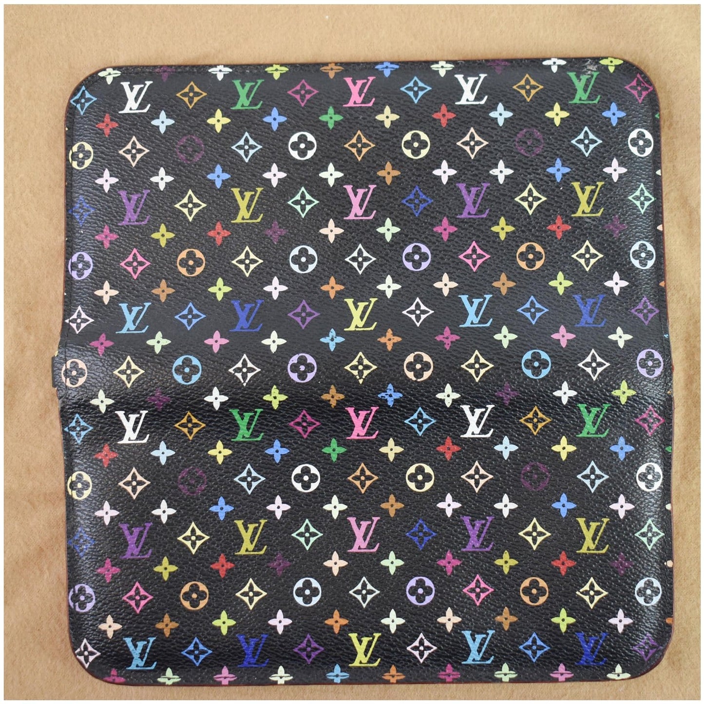 LOUIS VUITTON Portefeuille Insolite Multicolor Monogram Wallet Black