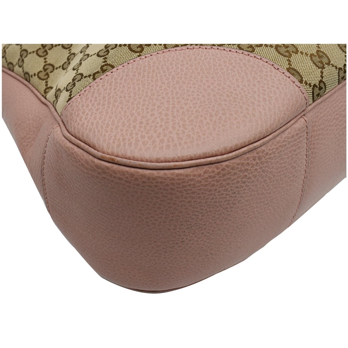 GUCCI Large Bree GG Canvas Hobo Bag Pink 449244