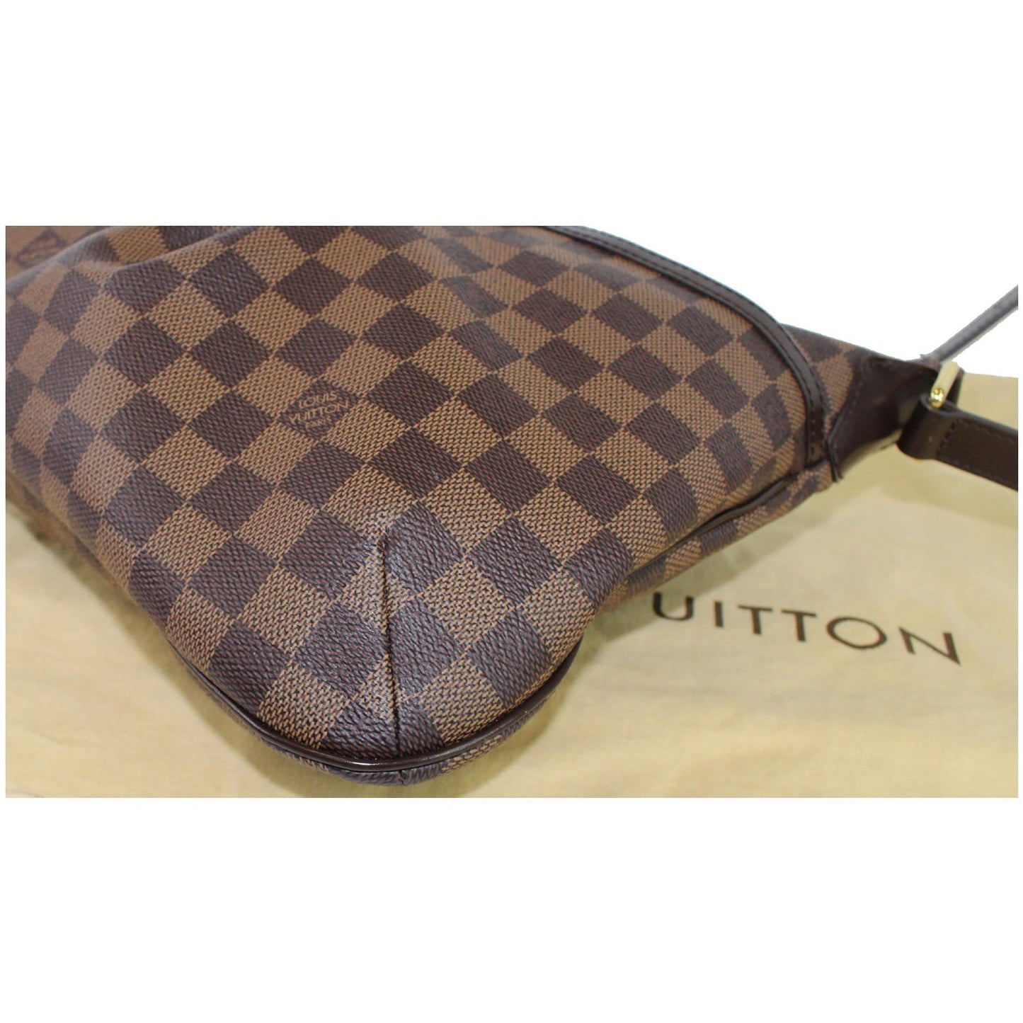 LOUIS VUITTON Bloomsbury PM Damier Ebene Crossbody Bag Brown