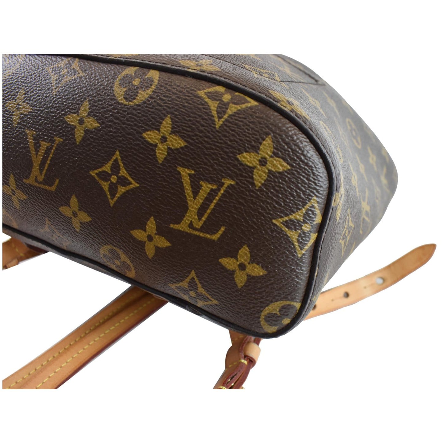 LOUIS VUITTON Montsouris NM Monogram Canvas Backpack Bag Brown