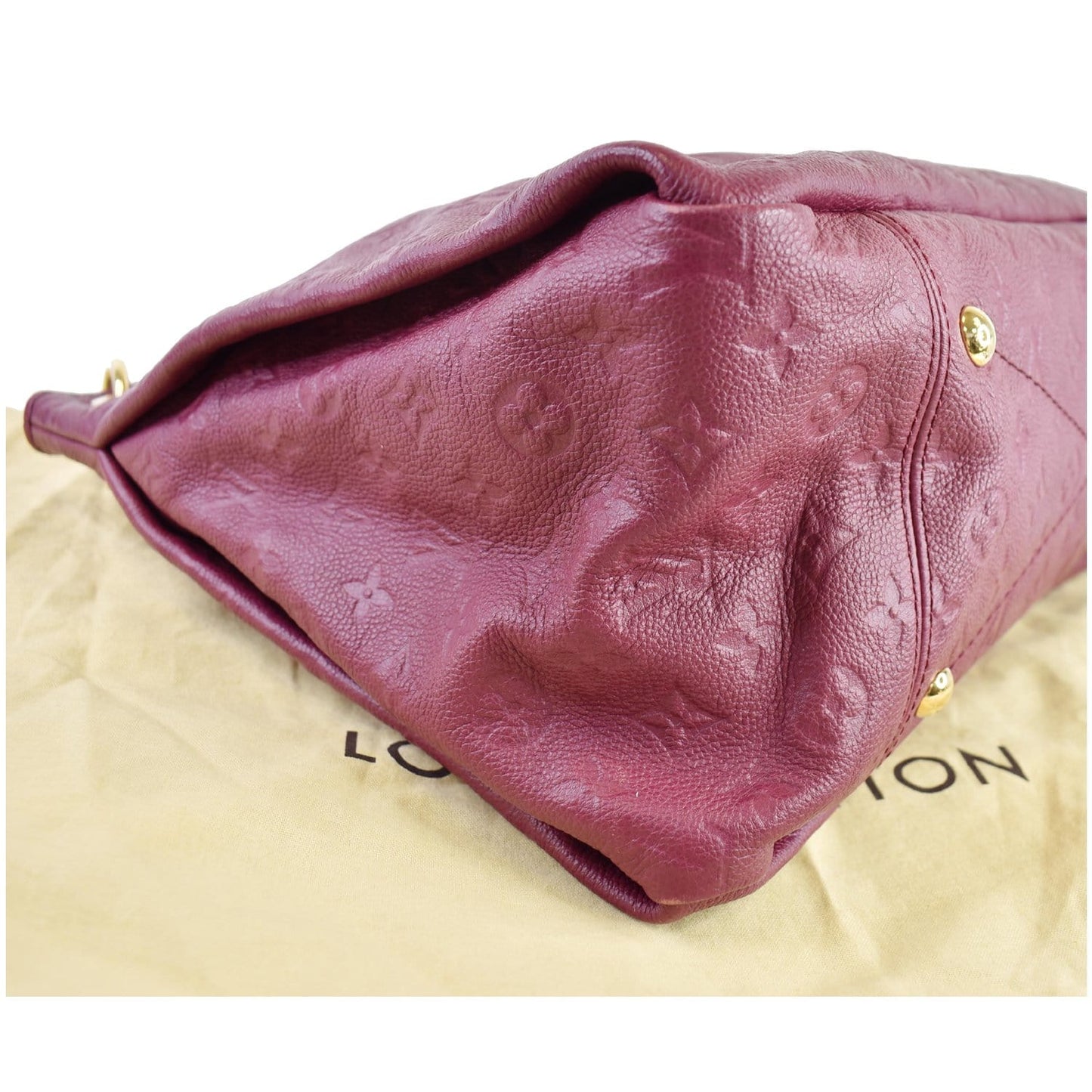 LOUIS VUITTON Artsy MM Empreinte Leather Shoulder Bag Mulberry