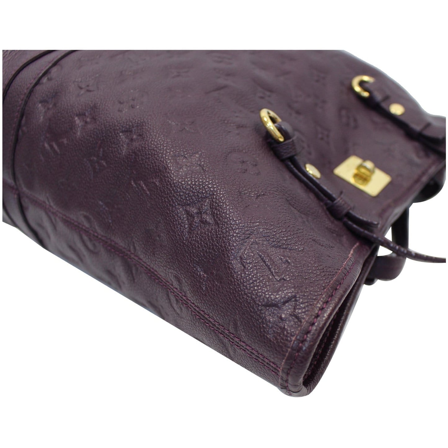 LOUIS VUITTON Citadine PM Monogram Empreinte Leather Shoulder Bag Plum