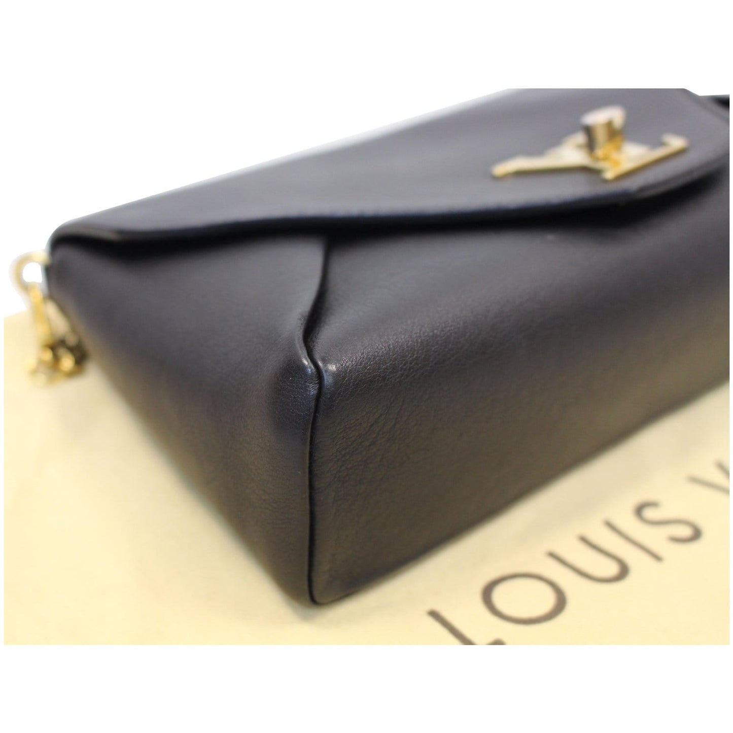 LOUIS VUITTON Love Note Calfskin Leather Shoulder Bag Black