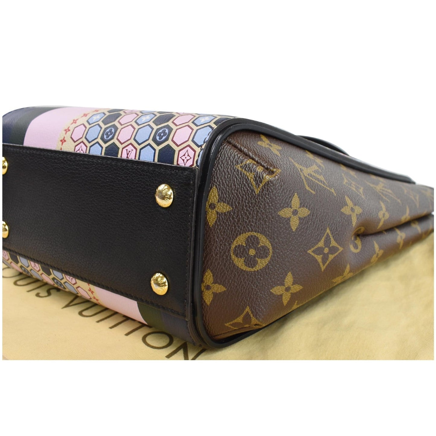 LOUIS VUITTON Kimono Monogram Canvas Graphic Pattern Tote Bag Multicolor