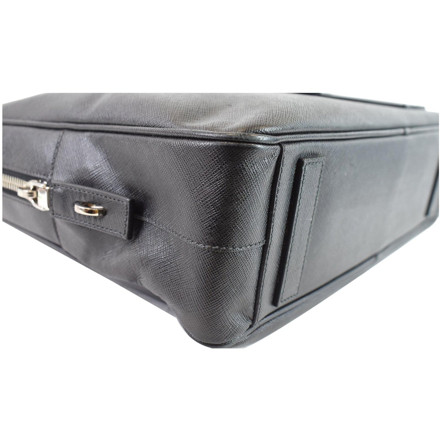 PRADA Saffiano Leather Briefcase Bag Black