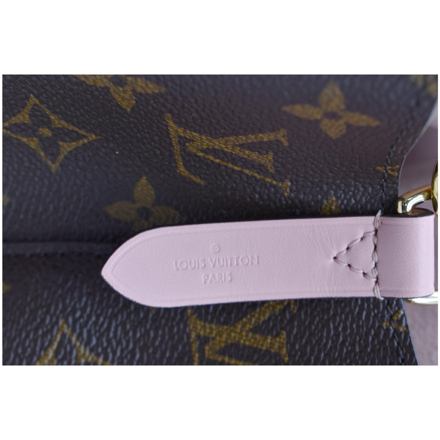 LOUIS VUITTON Neonoe MM Damier Ebene Crossbody Bag Rose