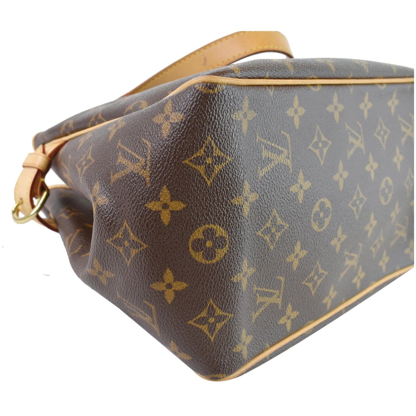LOUIS VUITTON Batignolles Vertical Monogram Canvas Tote Bag Brown