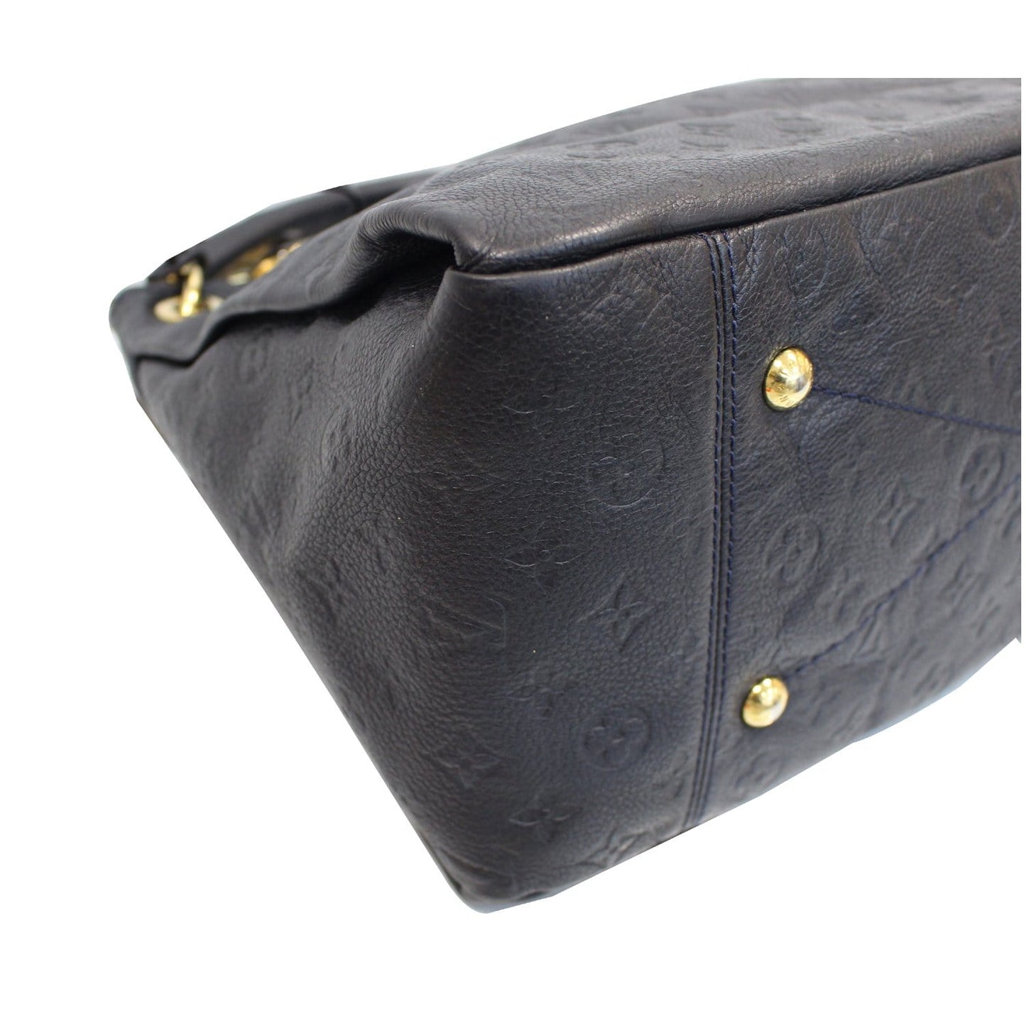 LOUIS VUITTON Artsy MM Empreinte Leather Shoulder Bag Black