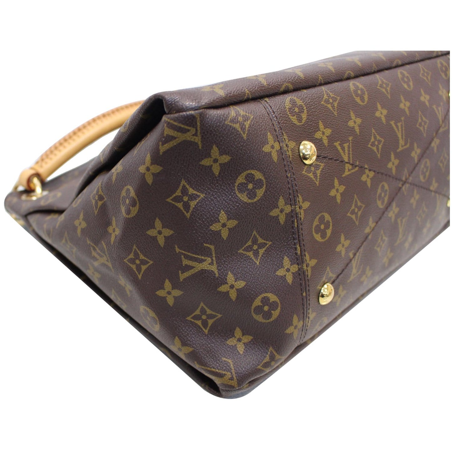 LOUIS VUITTON Artsy MM Monogram Canvas Shoulder Bag Brown