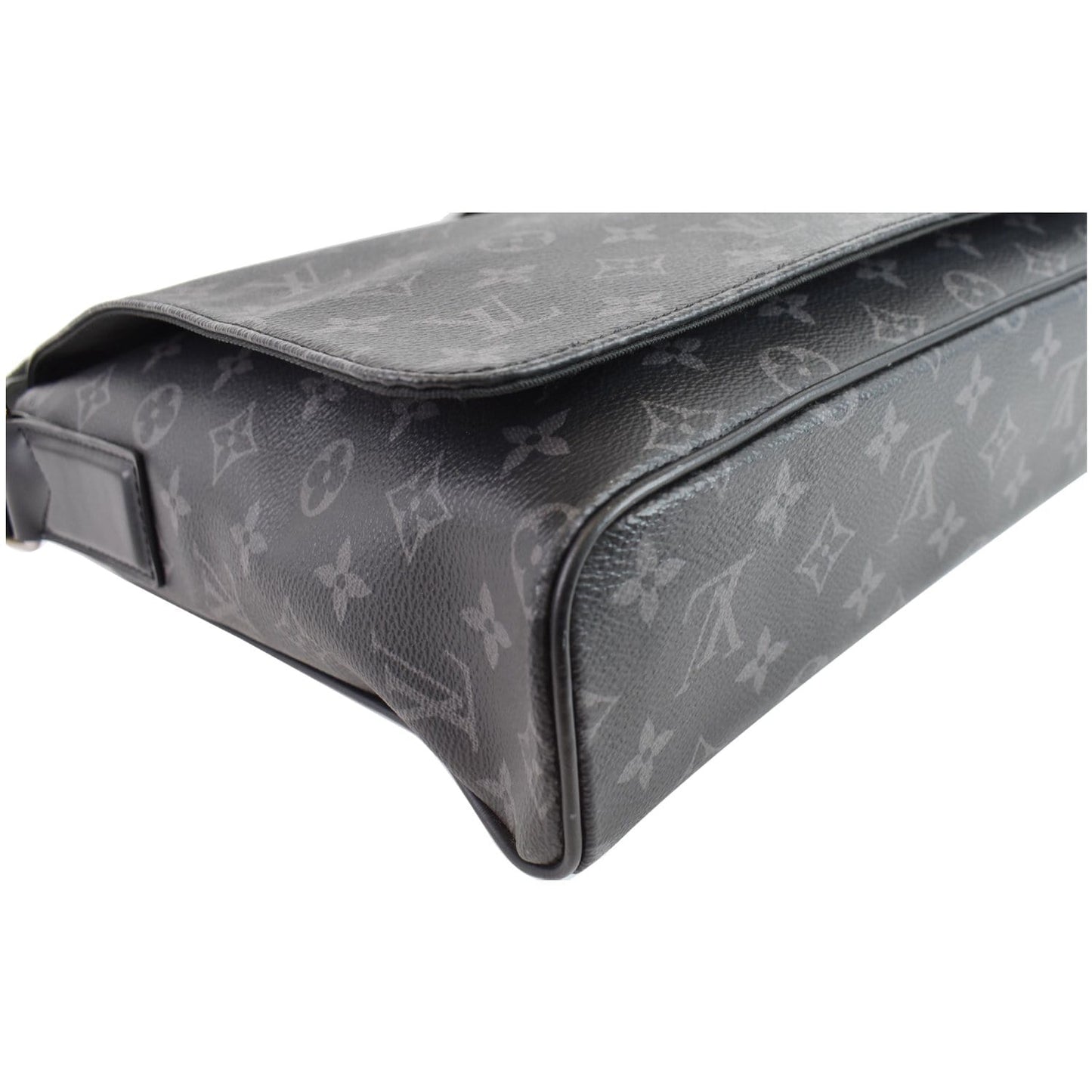LOUIS VUITTON District PM Monogram Eclipse Messenger Bag Black