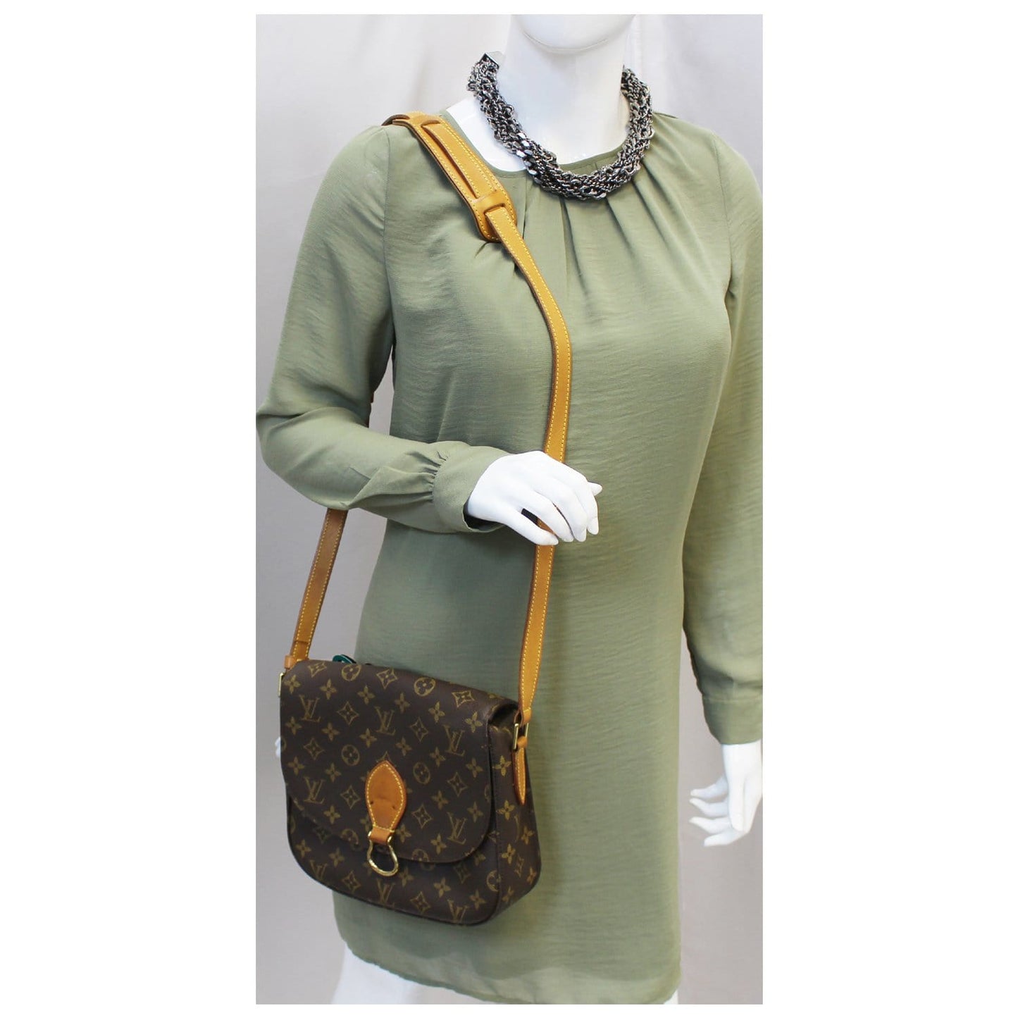LOUIS VUITTON Saint Cloud GM Monogram Canvas Crossbody Bag