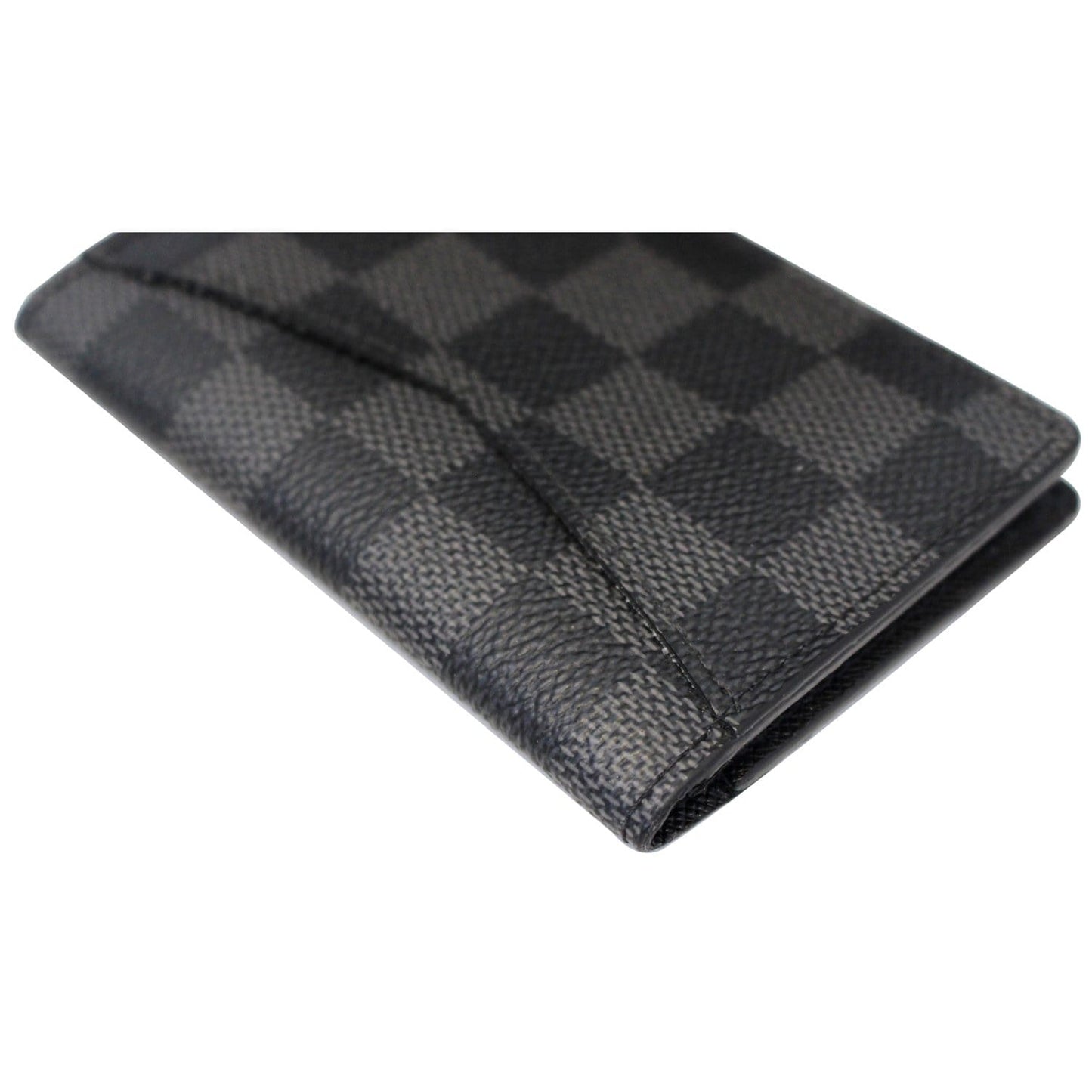 LOUIS VUITTON Pocket Organizer Damier Graphite Card Case Black