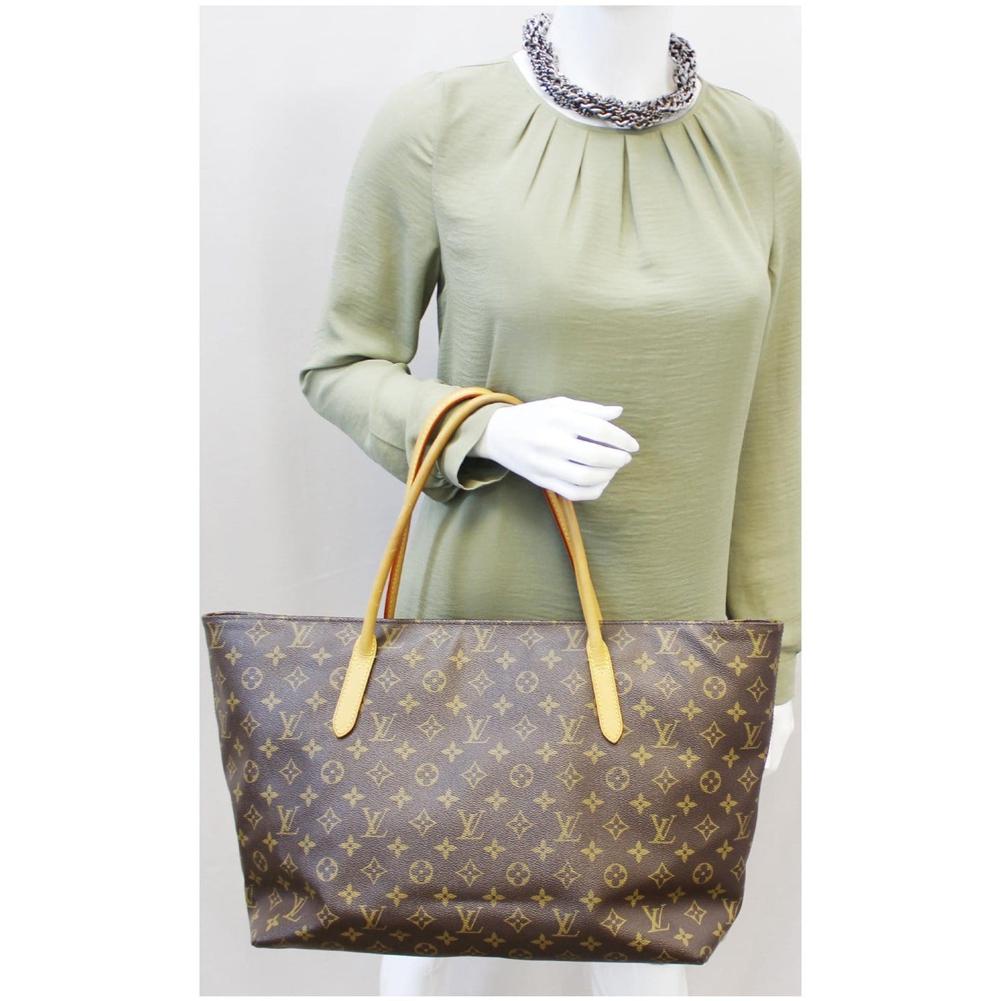 LOUIS VUITTON Raspail GM Monogram Canvas Shoulder Bag Brown