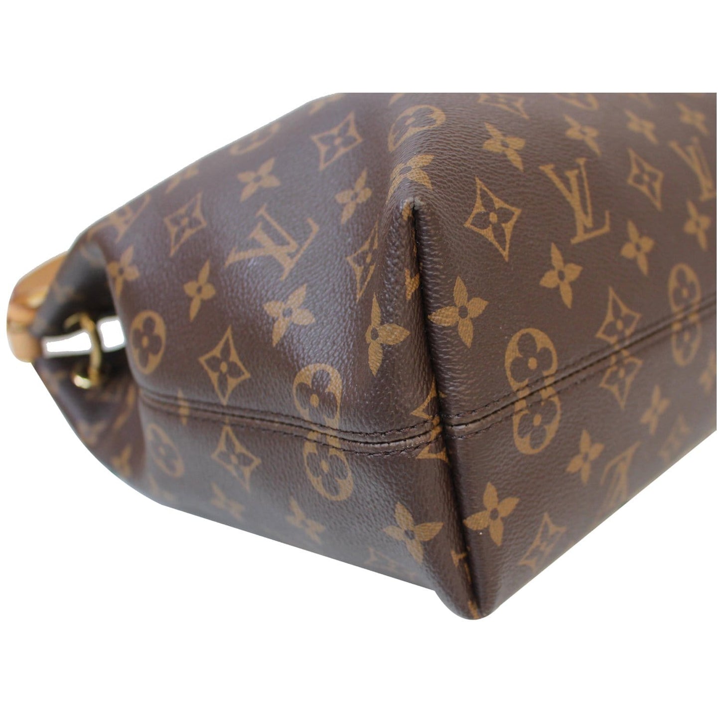 LOUIS VUITTON Graceful MM Monogram Canvas Shoulder Bag Brown