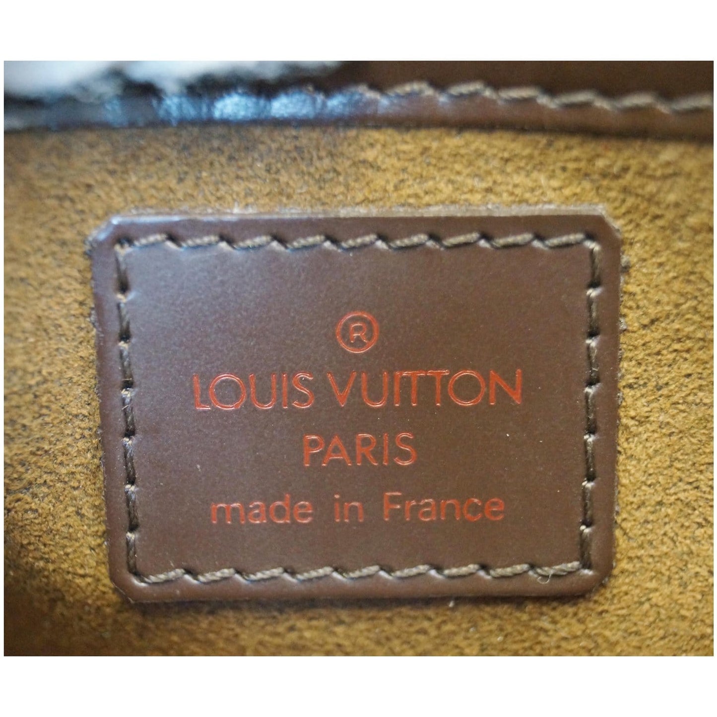 LOUIS VUITTON Saint Louis Damier Ebene Clutch Brown
