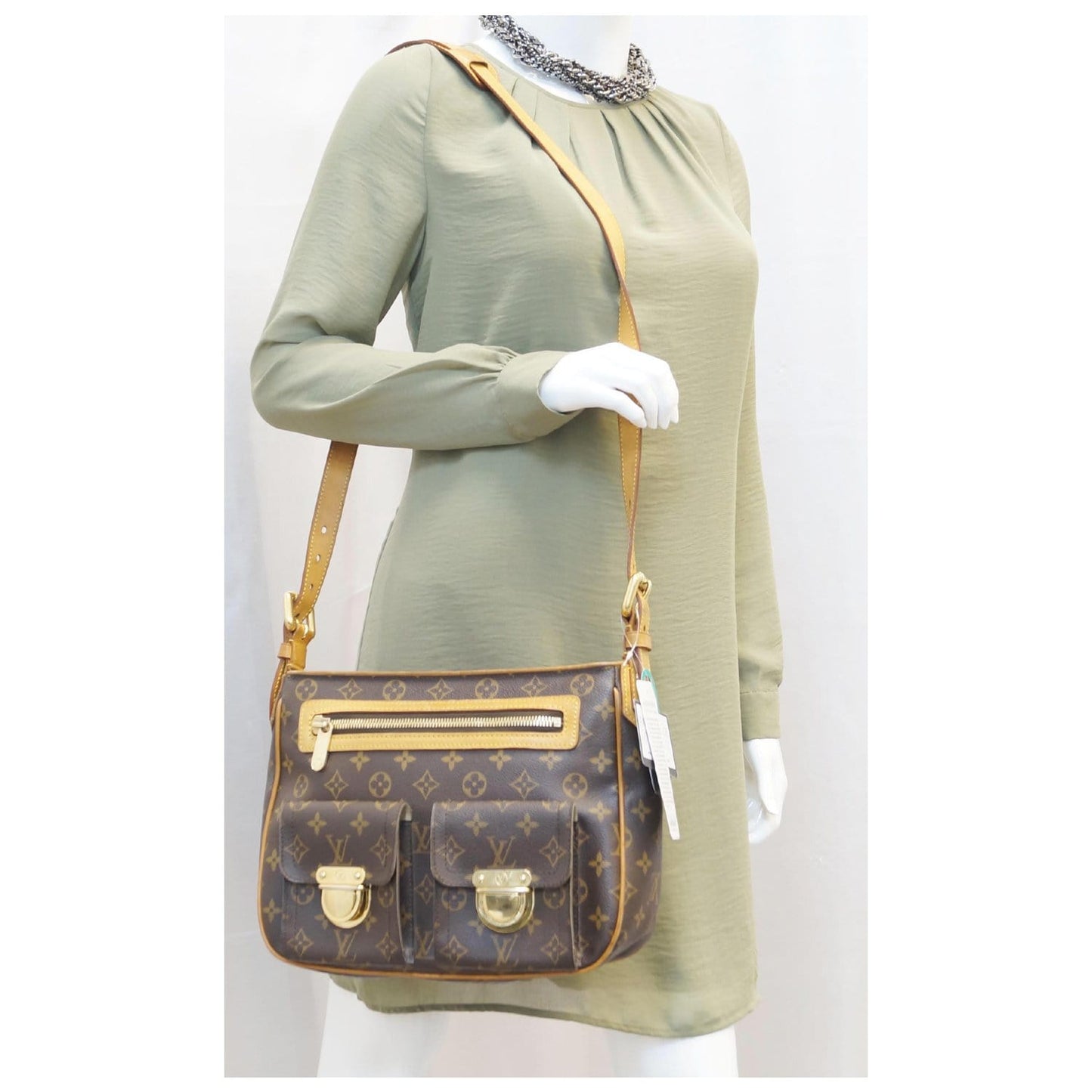 LOUIS VUITTON Hudson GM Monogram Canvas Shoulder Bag