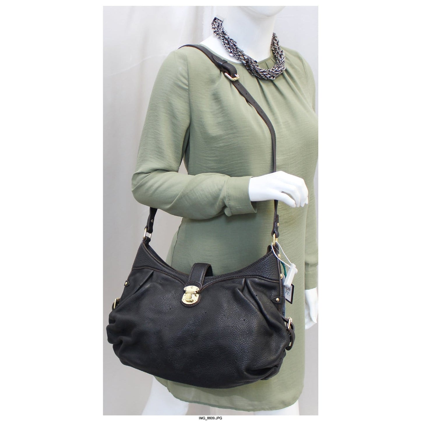 LOUIS VUITTON Mahina XS Monogram Black Leather Shoulder Bag - Sale