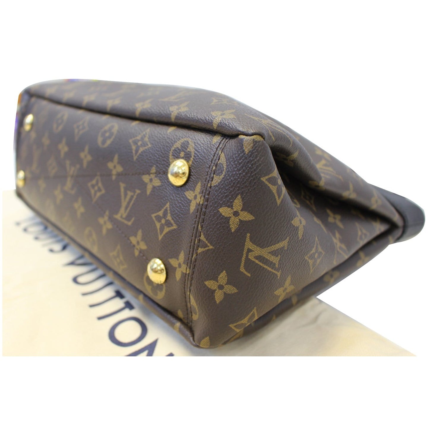 LOUIS VUITTON Pallas Chain Shopper Bag Monogram Canvas Brown