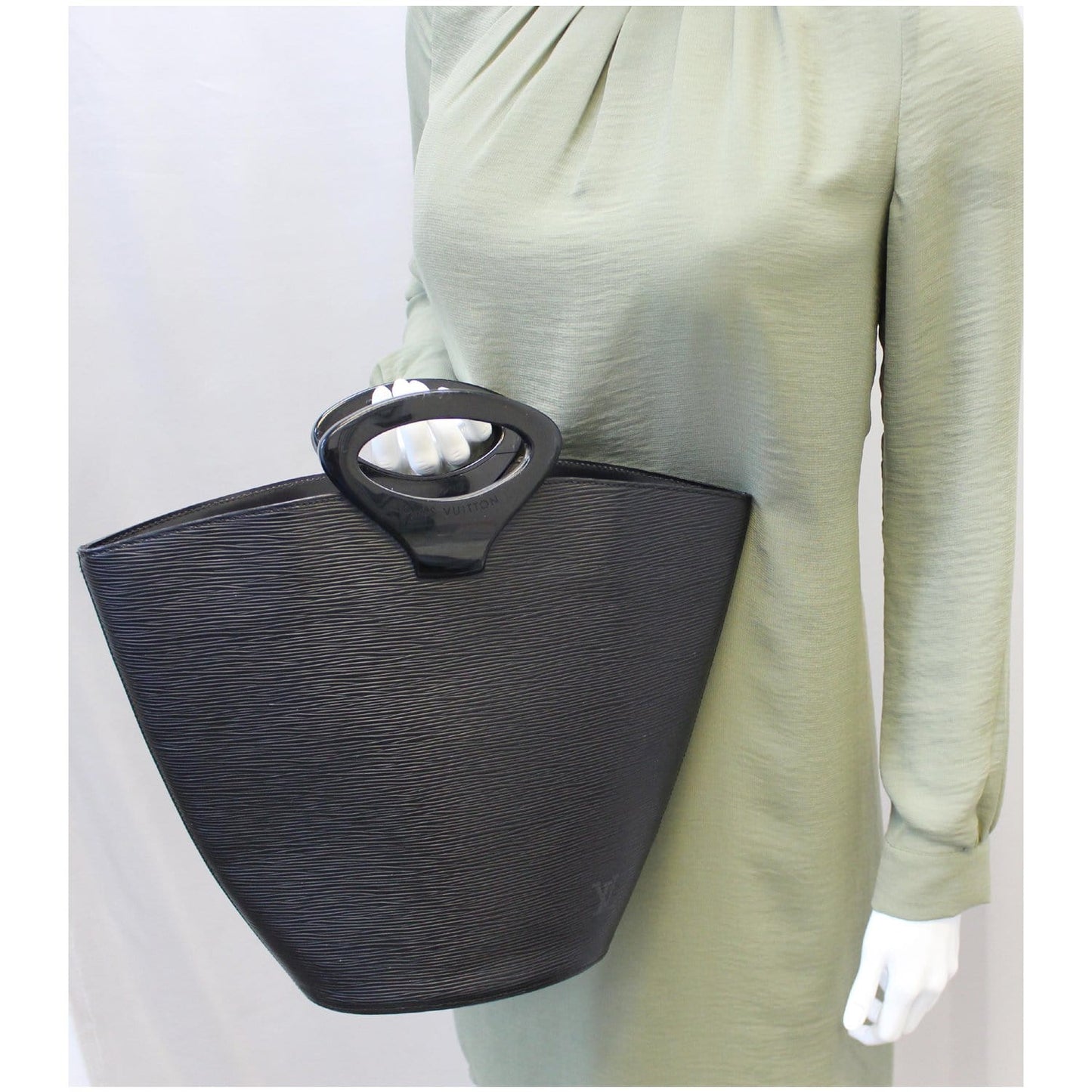 LOUIS VUITTON Noctambule Epi Leather Tote Bag Black