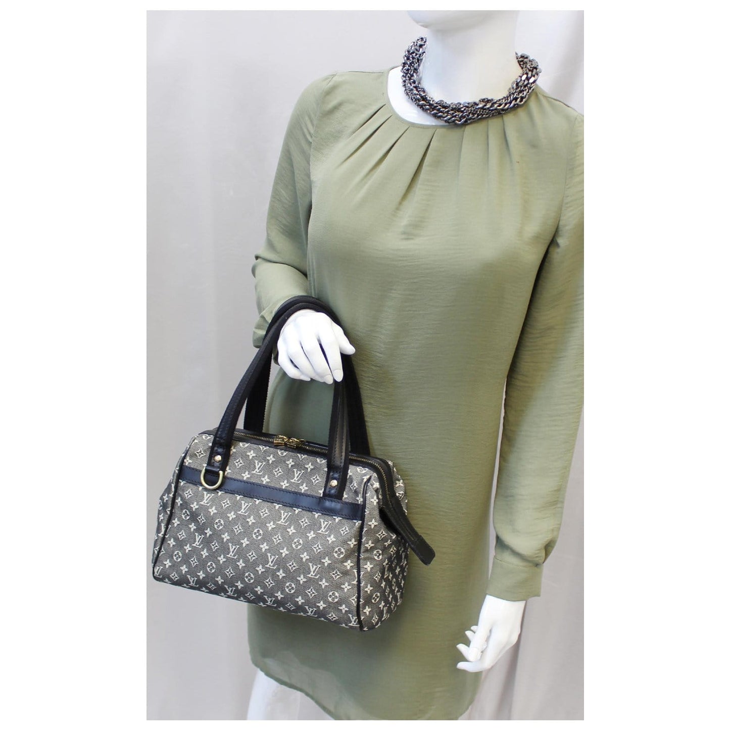 LOUIS VUITTON Josephine PM Monogram Mini Lin Satchel Bag