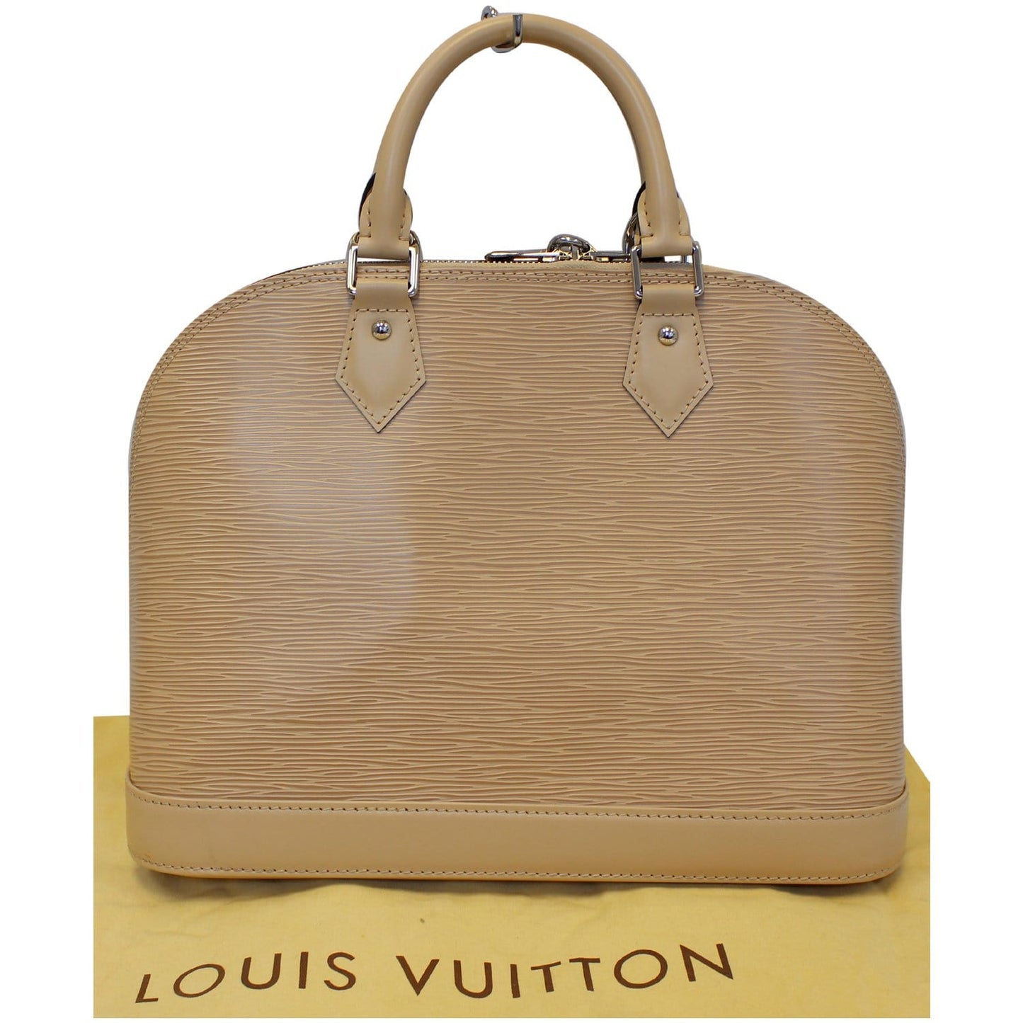 Louis Vuitton Alma Epi Leather Satchel Bag Beige - 25% OFF