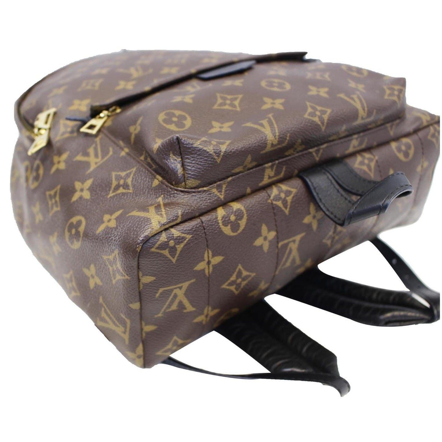 LOUIS VUITTON Palm Springs MM Monogram Canvas Backpack Bag Brown