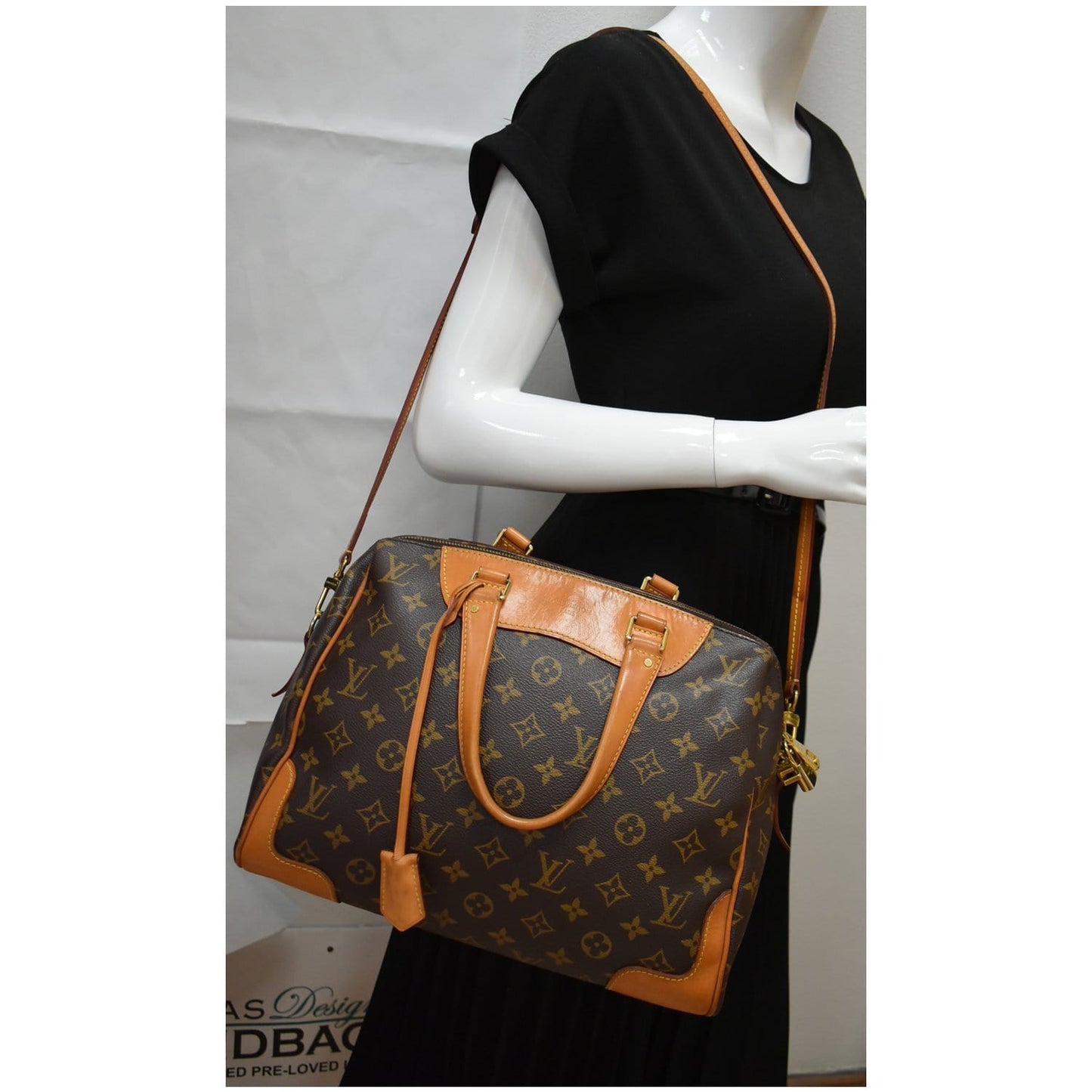 LOUIS VUITTON Retiro NM Monogram Canvas 2Way Shoulder Bag Brown