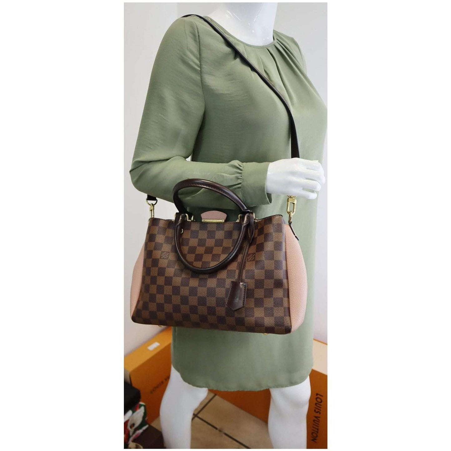 LOUIS VUITTON Brittany Damier Ebene Shoulder Bag Brown - 25% OFF