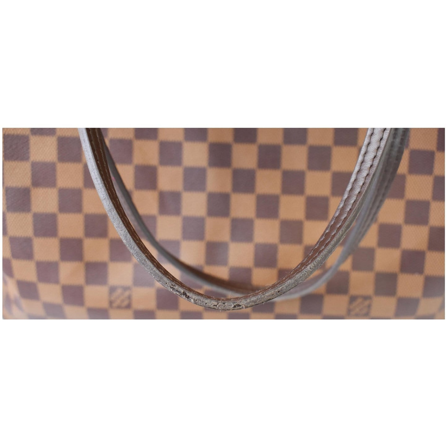 LOUIS VUITTON Neverfull GM Damier Ebene Tote Shoulder Bag Brown