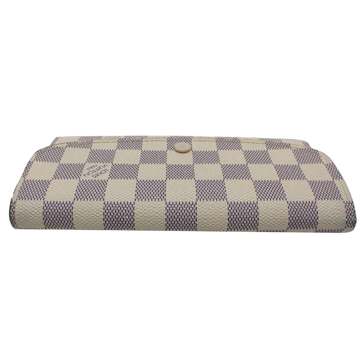 LOUIS VUITTON Emilie Damier Azur Wallet White