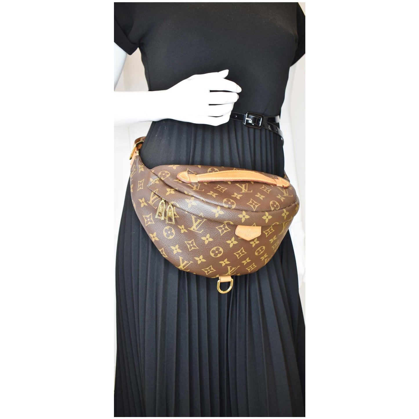 LOUIS VUITTON Monogram Canvas Bumbag Bag Brown