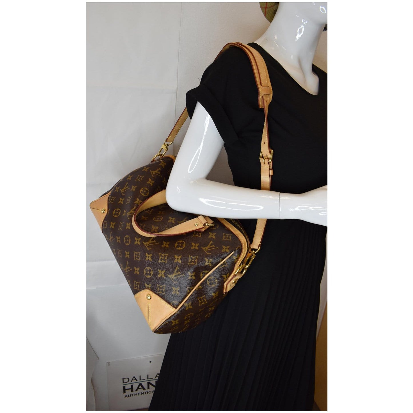 LOUIS VUITTON Monogram Canvas Retiro PM Shoulder Bag Brown