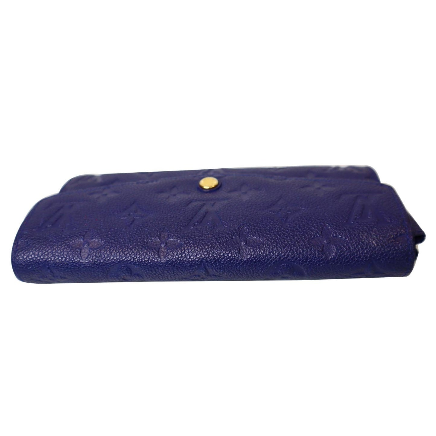 LOUIS VUITTON Curieuse Monogram Empreinte Leather Wallet Blue