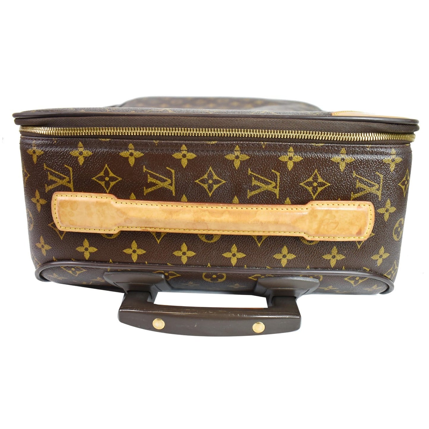 LOUIS VUITTON Pegase 45 Monogram Canvas Suitcase Travel Bag Brown