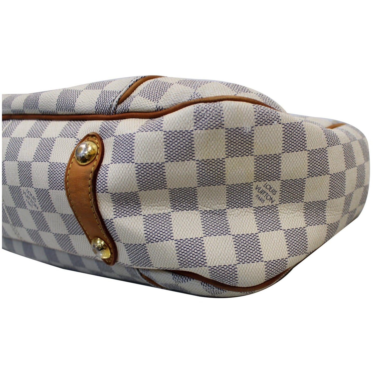 LOUIS VUITTON Galliera PM Damier Azur Shoulder Bag White